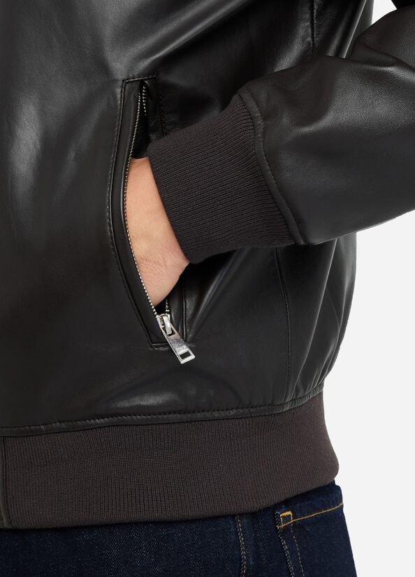 liu jo uomo BOMBER LEATHER