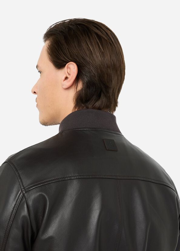 liu jo uomo BOMBER LEATHER