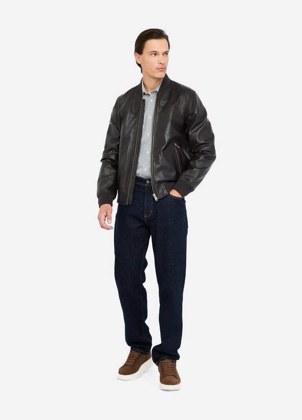 liu jo uomo BOMBER LEATHER