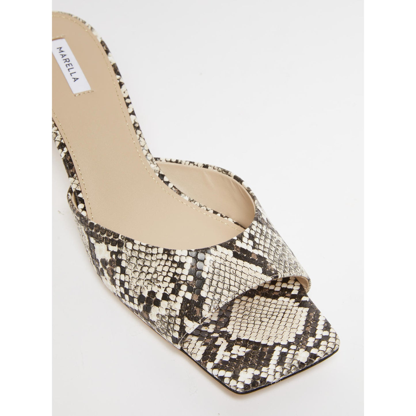 MARELLA Accessori 2 MLACONIO Mule con stampa pitone MARRONE