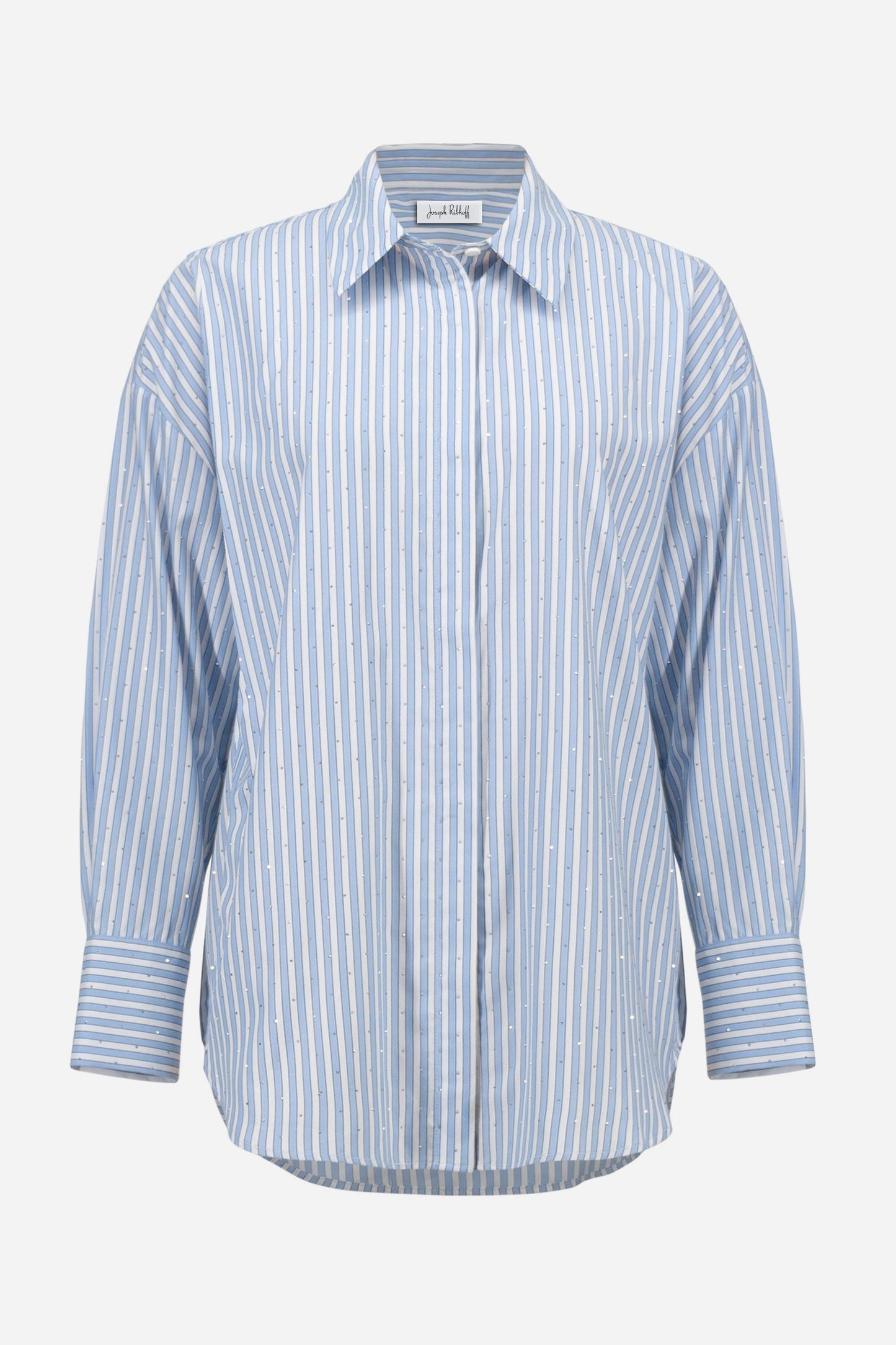 Joseph Ribkoff 261931 3801 Blusa squadrata in Tencel con stampa a righe
