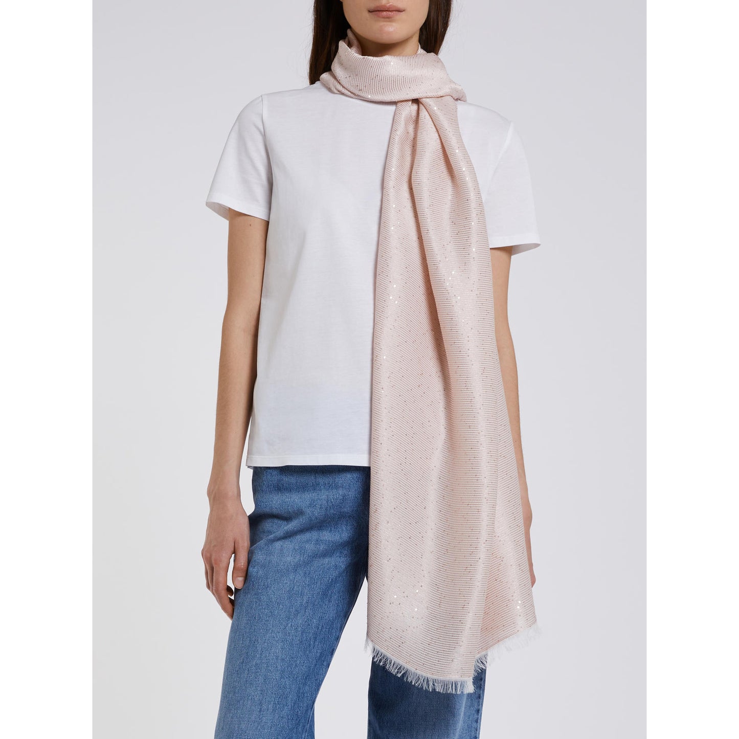 MARELLA Accessori 1 MLAEMBLEMA STOLA IN VISCOSA CON MICRO PAILLETTES