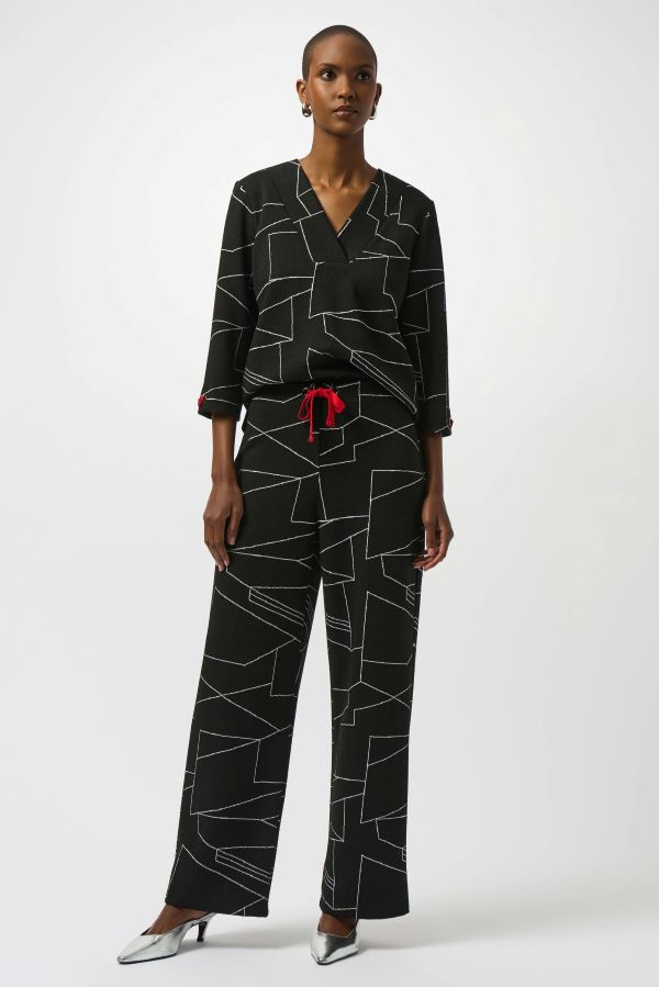 Joseph Ribkoff - Giacca Pattern Bianco e Nero - 4072371