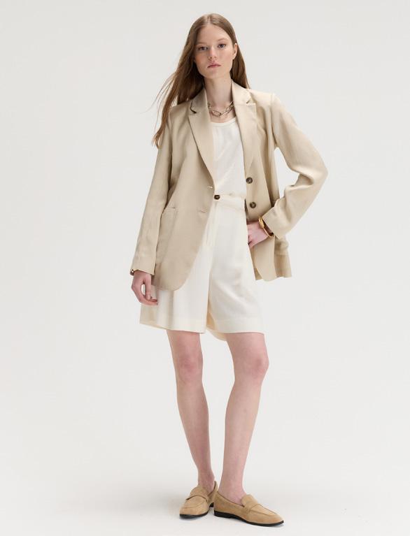 EMME MARELLA 1 EMMCHARME1 Giacca in twill di misto lino