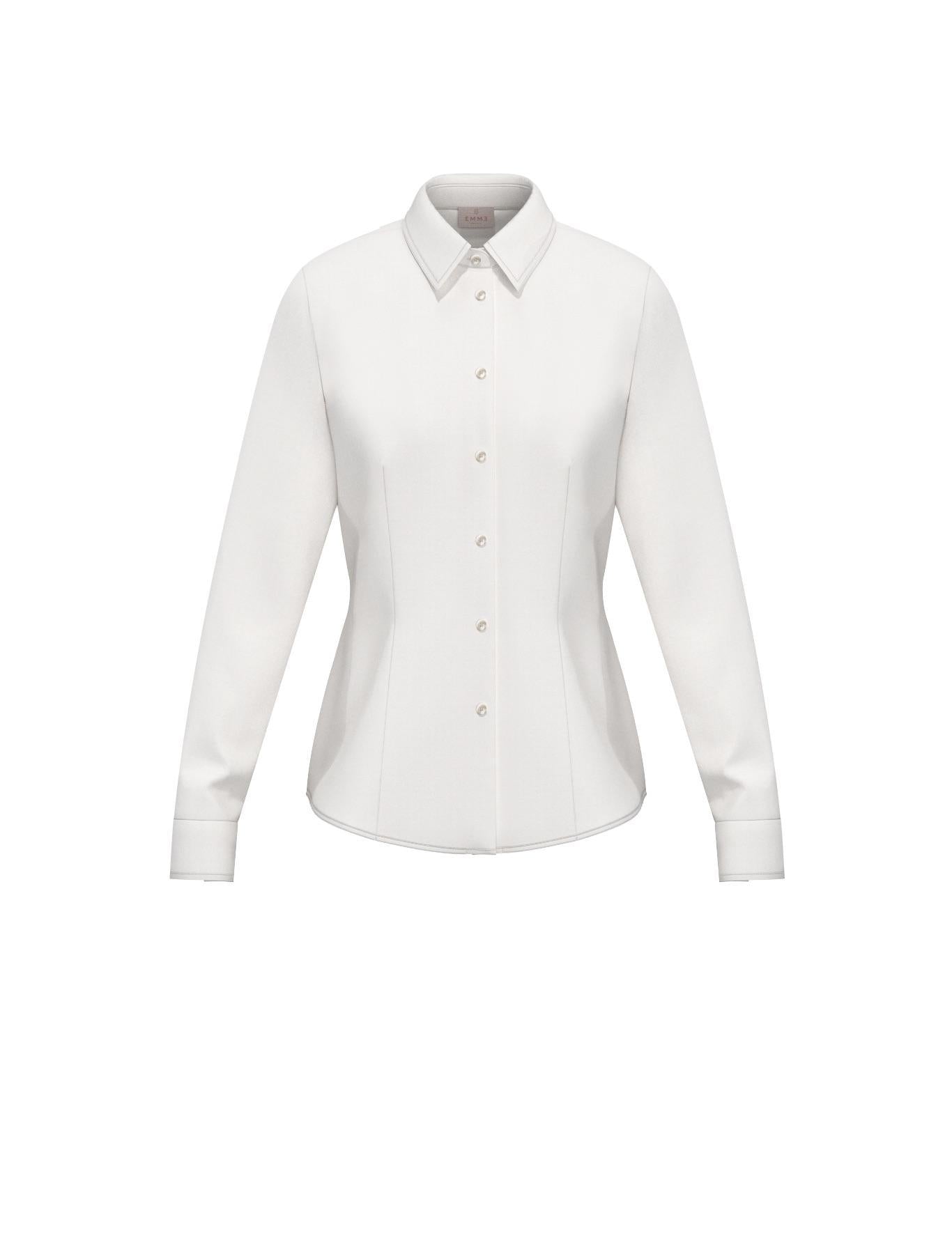 EMME MARELLA 1 EMMTEMPO Camicia in popeline stretch