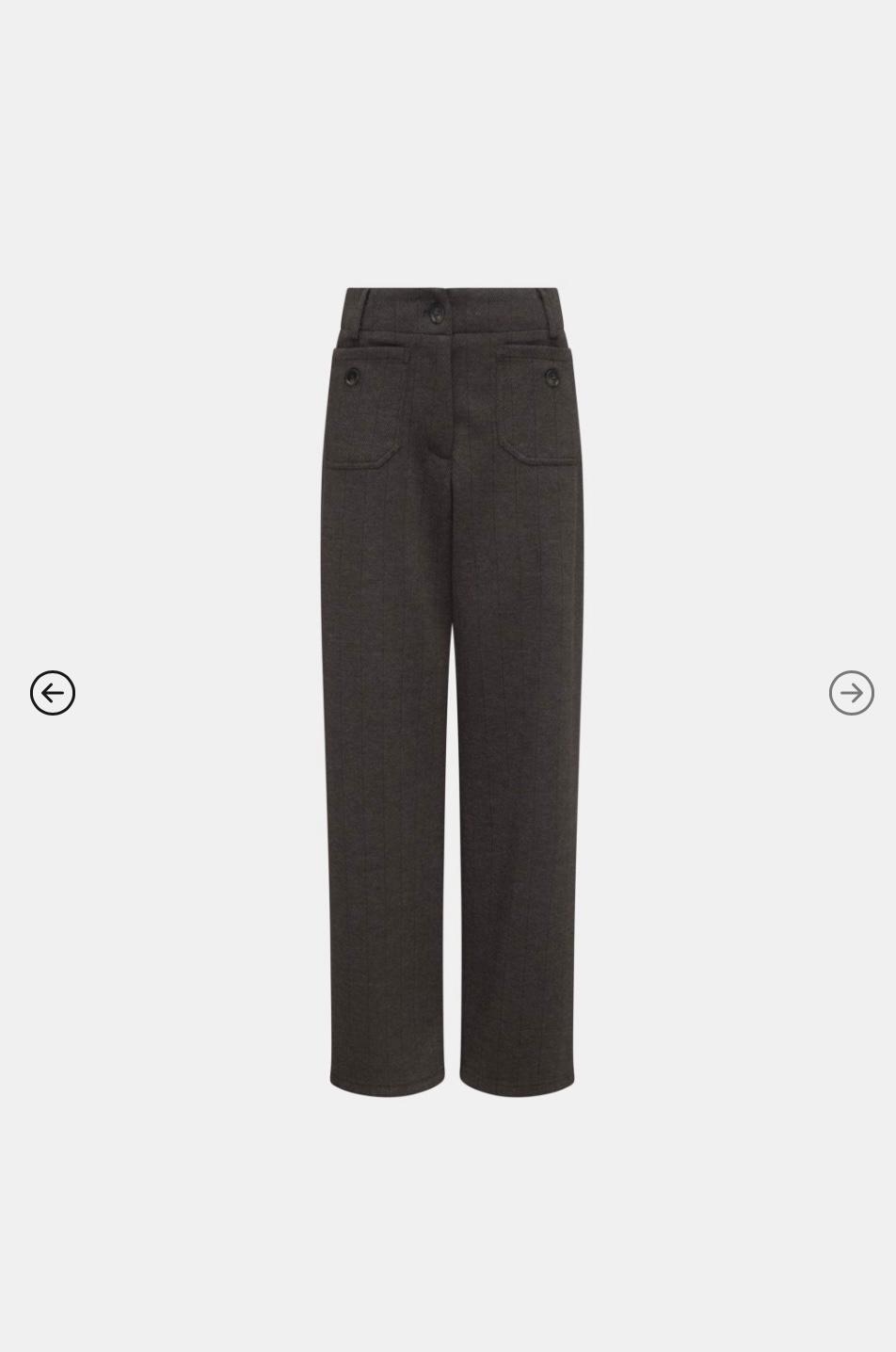Mdm - Pantalone Herringbone Cocoa - 614011