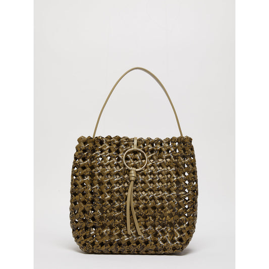 MARELLA Accessori 2 MLAOTTICO Borsa grande con stampa pitone intrecciato  KAKI
