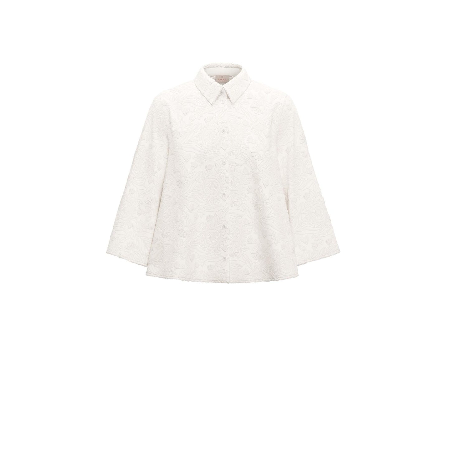 EMME MARELLA 2 EMMAMICO Camicia in popeline ricamato  BIANCO