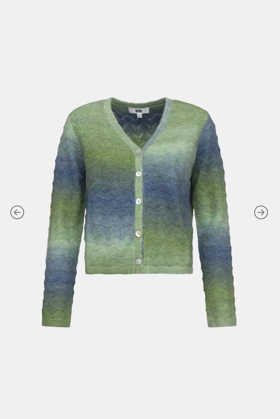 Mdm - Cardigan a Righe Green Stripe - 7923351