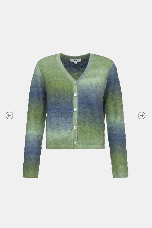 Mdm - Cardigan a Righe Green Stripe - 7923351