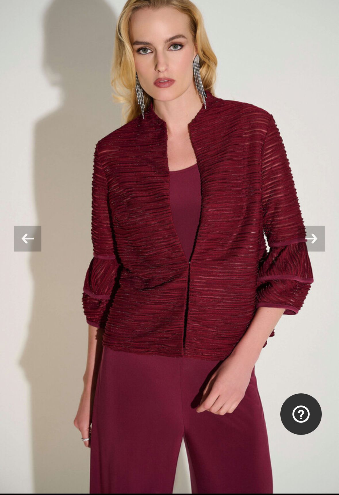 Joseph Ribkoff - Giacca Blazer Color Merlot - 9679774