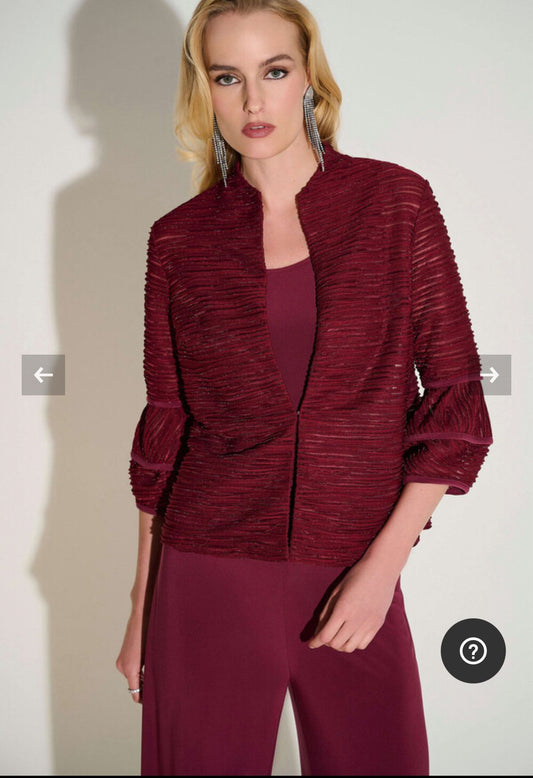 Joseph Ribkoff - Giacca Blazer Color Merlot - 9679774