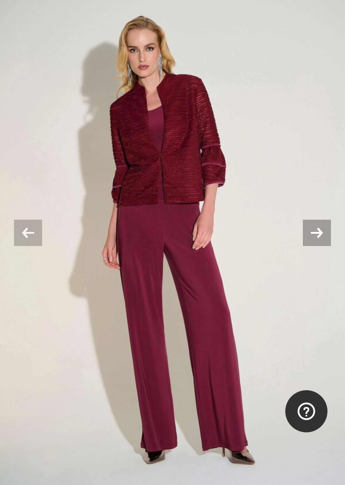 Joseph Ribkoff - Giacca Blazer Color Merlot - 9679774